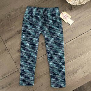 NEW 4-6X Girls Soft Fleece Lined Space Dye Leggings